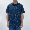 RRJ Men's Basic Woven Shirt Semibody Fitting 158415 (Navy)