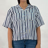 RRJ Ladies Basic Woven Shirt Boxy Fitting 145066 (White)