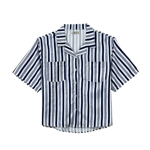 RRJ Ladies Basic Woven Shirt Boxy Fitting 145066 (White)