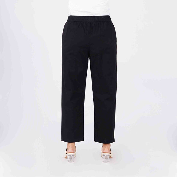 RRJ Ladies Basic Non-Denim Drawstring Pants 174588 (Black)