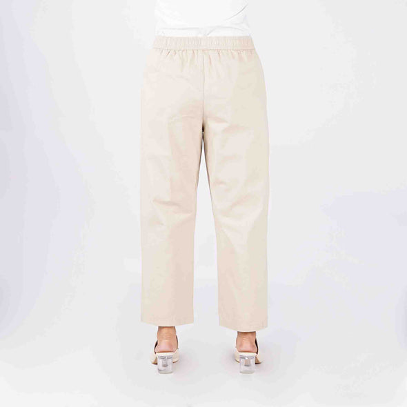 RRJ Ladies Basic Non-Denim Drawstring Pants 174588 (Sand)