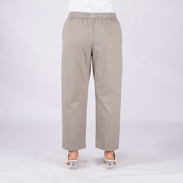 RRJ Ladies Basic Non-Denim Drawstring Pants 174588 (Taupe)
