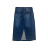 RRJ Ladies Basic Denim Skirt Mid-Rise 170936 (Medium Shade)