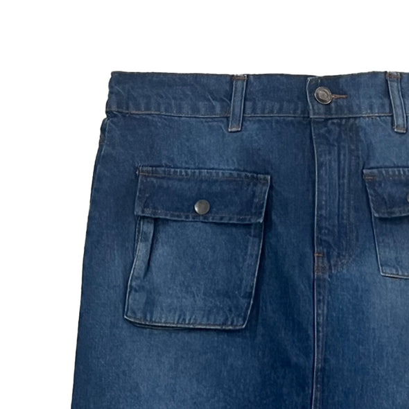 RRJ Ladies Basic Denim Skirt Mid-Rise 170936 (Medium Shade)
