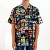 RRJ x Looney Tunes Men's Basic Woven Shirt Comfort Fitting Easy Iron Fabric 163070 (Black)