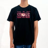 RRJ Men's Basic Tees Semibody Fitting CVC Jersey Fabric 174377-U (Black)