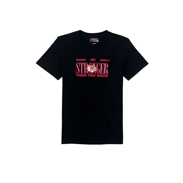 RRJ Men's Basic Tees Semibody Fitting CVC Jersey Fabric 174377-U (Black)