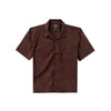 RRJ Men's Basic Woven Shirt Comfort Fitting Linen Fabric 169699 (Choco Brown)