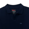 RRJ Men's Basic Collared Shirt Semibody Fitting Special Fabric 169608 (Navy)