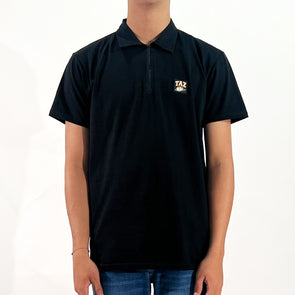 RRJ x Looney Tunes Men's Basic Collared Shirt Semibody Fitting Missed Lycra Fabric 166717 (Black)