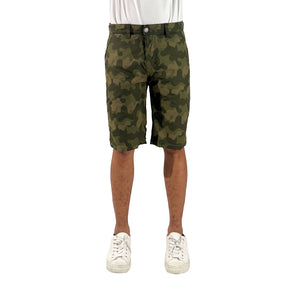 RRJ Men's Basic Non-Denim Reversible Short Rinse Wash Fabric 165841 (Fatigue-Dark Fatigue)