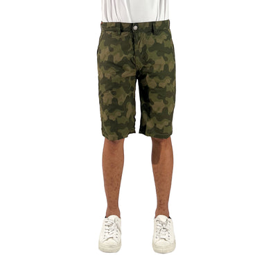 RRJ Men's Basic Non-Denim Reversible Short Rinse Wash Fabric 165841 (Fatigue-Dark Fatigue)