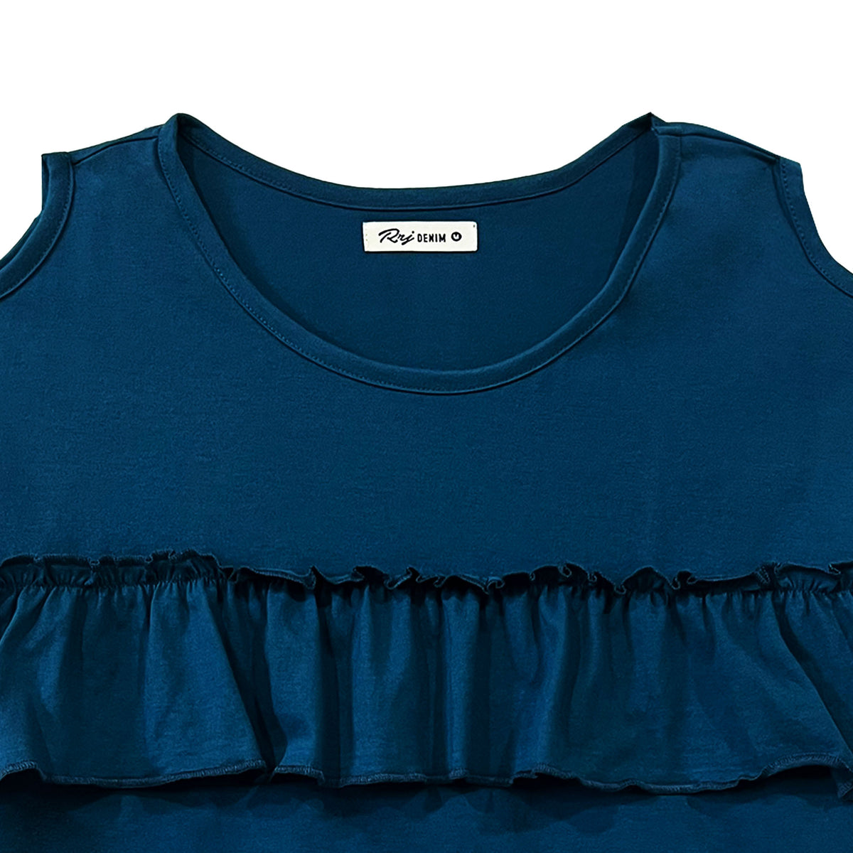 RRJ Ladies Basic Tees Boxy Fitting CVC Jersey Fabric 164028-U (Teal ...