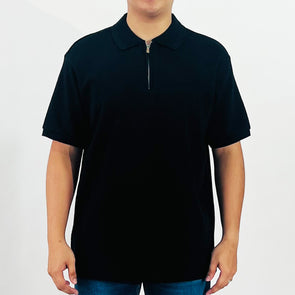 RRJ Men's Basic Collared Shirt Comfort Fitting 169622 (Black)
