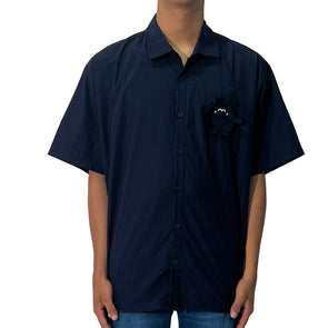 RRJ Men's Basic Woven Shirt Oversized Fitting 177430 (Navy)