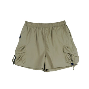 RRJ Ladies Basic Non-Denim Cargo Shorts 180580 (Beige)