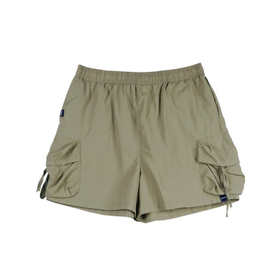 RRJ Ladies Basic Non-Denim Cargo Shorts 180580 (Beige)