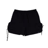 RRJ Ladies Basic Non-Denim Cargo Shorts 180580 (Black)