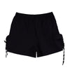 RRJ Ladies Basic Non-Denim Cargo Shorts 180580 (Black)
