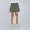 RRJ Ladies Basic Non-Denim Cargo Shorts 180580 (Gray)