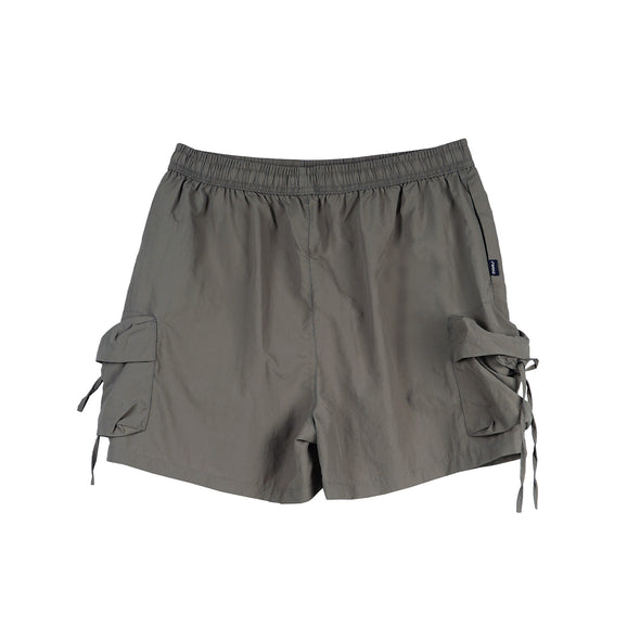 RRJ Ladies Basic Non-Denim Cargo Shorts 180580 (Gray)