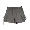RRJ Ladies Basic Non-Denim Cargo Shorts 180580 (Gray)