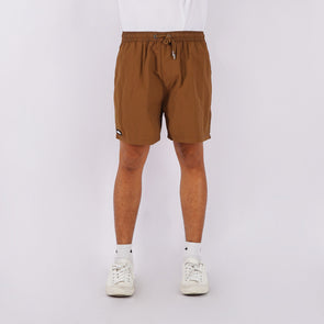 RRJ Men's Basic Non-Denim Board Short 171759 (Brown)