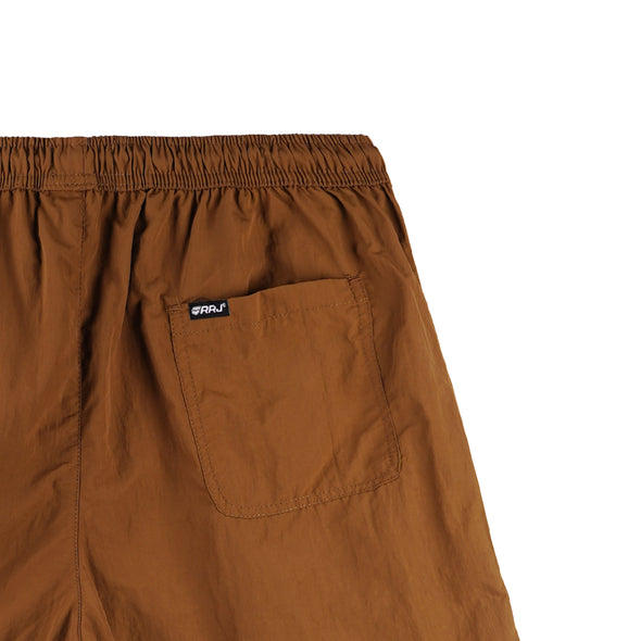RRJ Men's Basic Non-Denim Board Short 171759 (Brown)