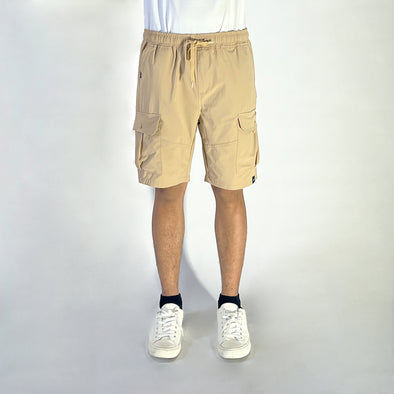 RRJ Men's Basic Non-Denim Cargo Short Mid-Rise 179818 (Beige)