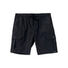 RRJ Men's Basic Non-Denim Cargo Short Mid-Rise 179818 (Black)