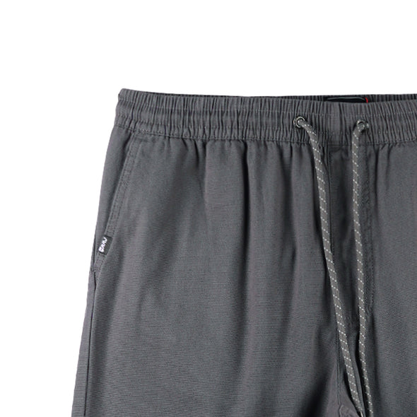RRJ Men's Basic Non-Denim Trouser Pants Mid-Rise Fitting 176017 (Gray)