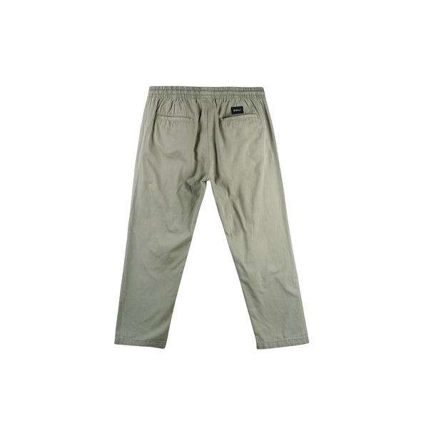 RRJ Men's Basic Non-Denim Trouser Pants Mid-Rise Fitting 176017 (Olive)