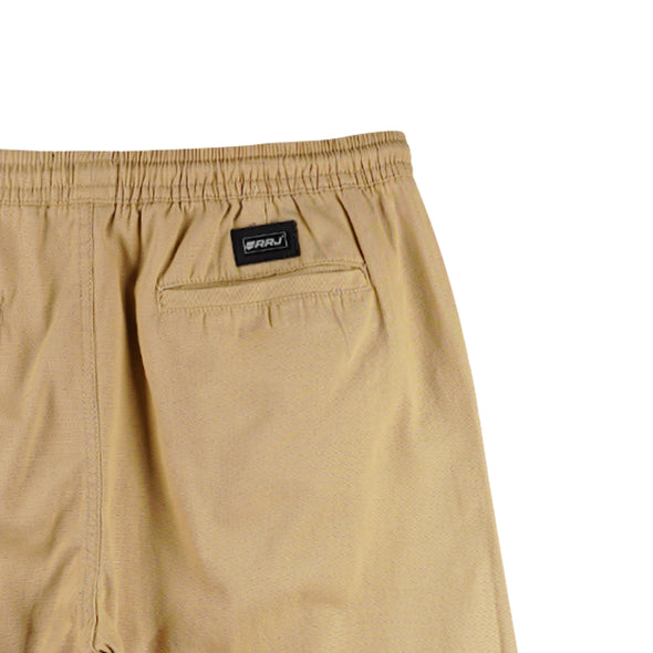 RRJ Men's Basic Non-Denim Trouser Pants Mid-Rise Fitting 176017 (Taupe)