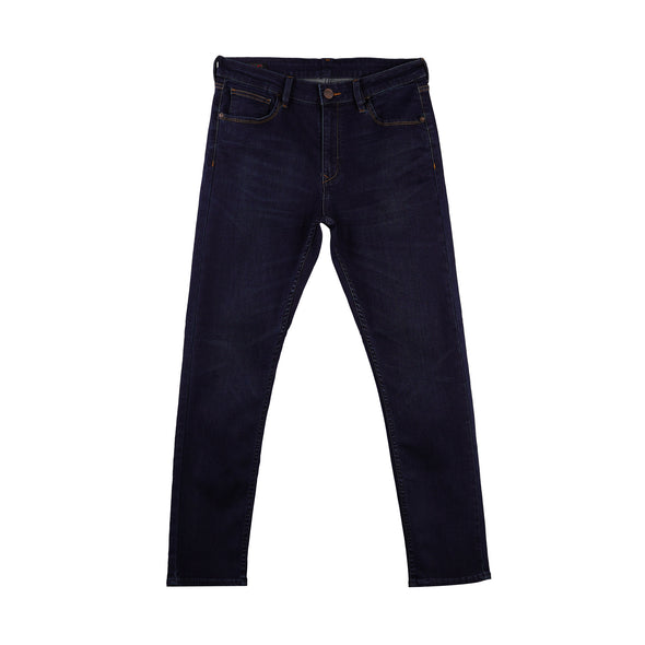 RRJ Men's Basic Denim Pants Superskinny Fitting Mid-Rise 177183-U (Dark Shade)