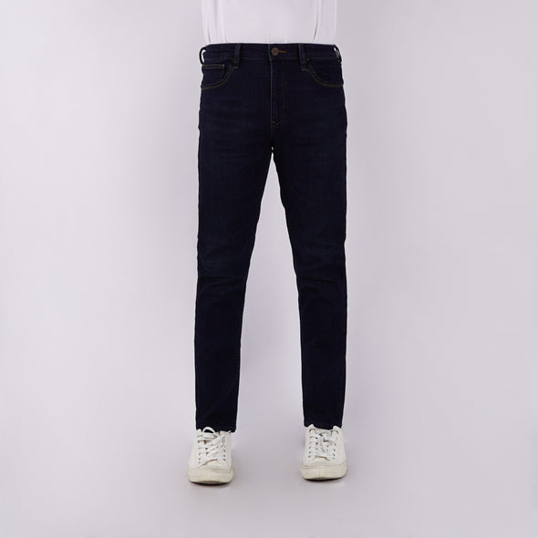 RRJ Men's Basic Denim Pants Superskinny Fitting Mid-Rise 177183-U (Dark Shade)