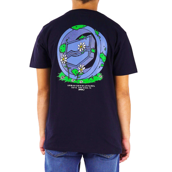 RRJ Men's Basic Tees Semibody Fitting 177637-U (Navy)