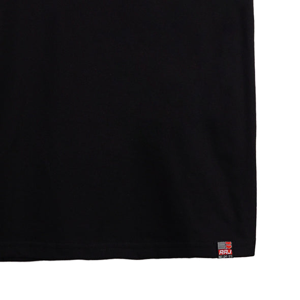 RRJ Men's Basic Tees Semibody Fitting 181862-U (Black)