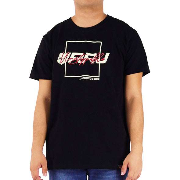 RRJ Men's Basic Tees Semibody Fitting 176174-U (Black)