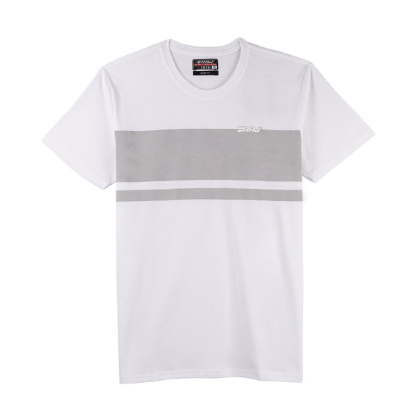 RRJ Men's Basic Tees Semibody Fitting 174847-U (White)