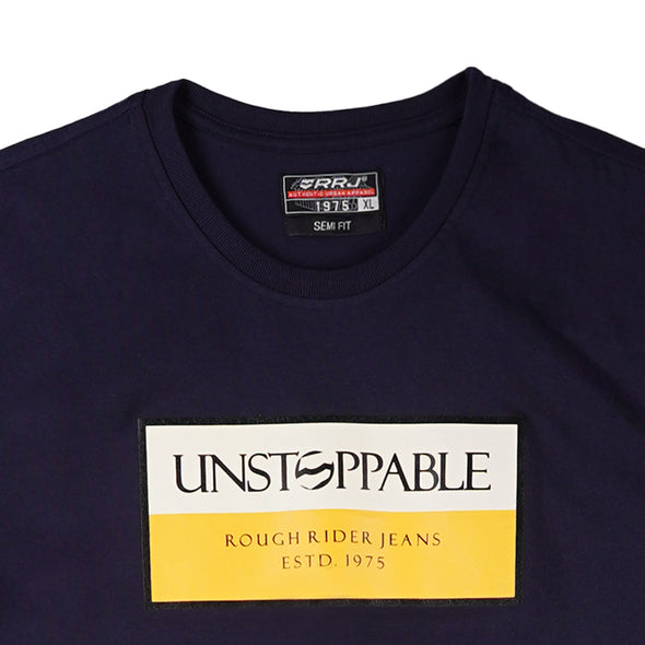 RRJ Men's Basic Tees Semibody Fitting 176161-U (Navy)