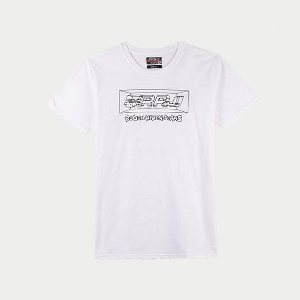 RRJ Men's Basic Tees Semibody Fitting 177473-U (White)