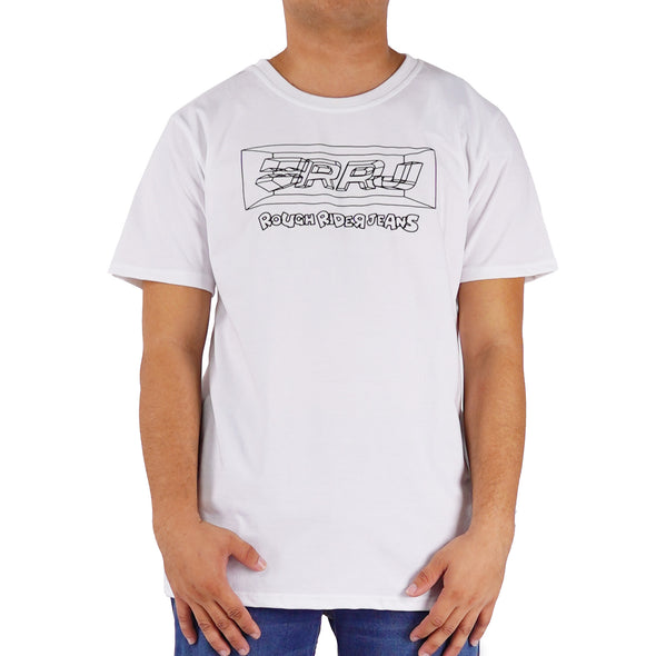RRJ Men's Basic Tees Semibody Fitting 177473-U (White)