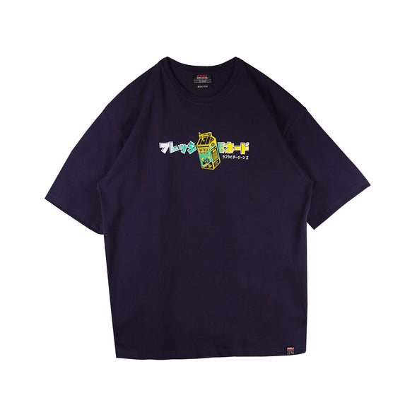 RRJ Men's Basic Tees Oversized Fitting 134499 (Navy)