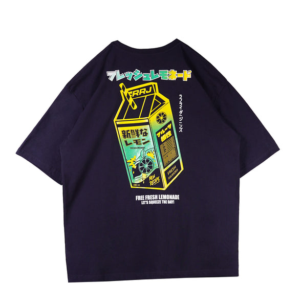 RRJ Men's Basic Tees Oversized Fitting 134499 (Navy)