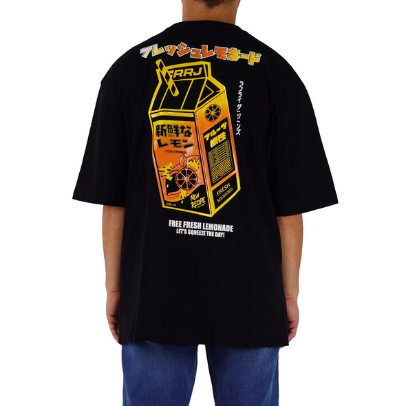 RRJ Men's Basic Tees Oversized Fitting 134499 (Black)
