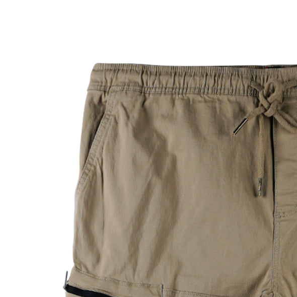 RRJ Men's Basic Non-Denim Cargo Pants Mid-Rise 177231 (Khaki)