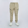 RRJ Men's Basic Non-Denim Cargo Pants Mid-Rise 177231 (Khaki)