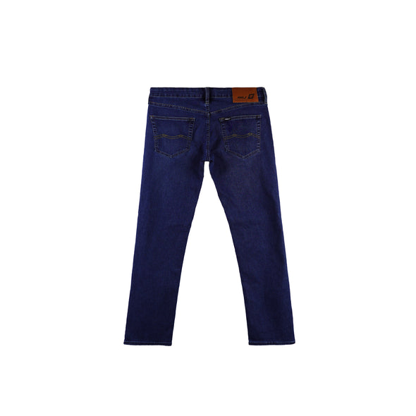RRJ Men's Basic Denim Pants Skinny Fitting Mid-Rise 181089 (Medium Shade)