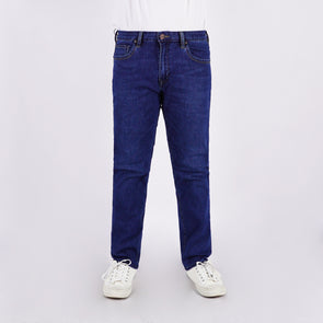 RRJ Men's Basic Denim Pants Skinny Fitting Mid-Rise 181089 (Medium Shade)