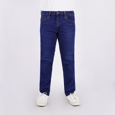 RRJ Men's Basic Denim Pants Skinny Fitting Mid-Rise 181089 (Medium Shade)